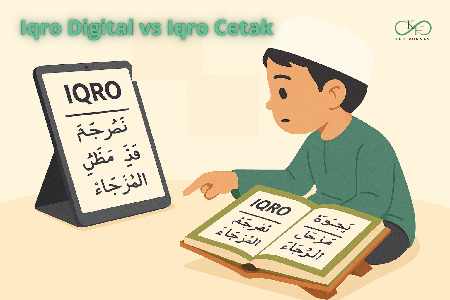 Iqro Digital vs Iqro Cetak